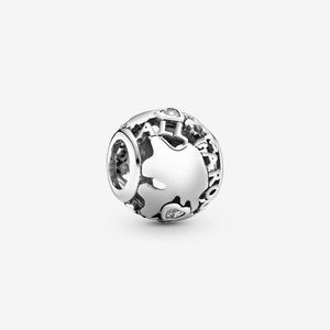 Pandora openwork world charm